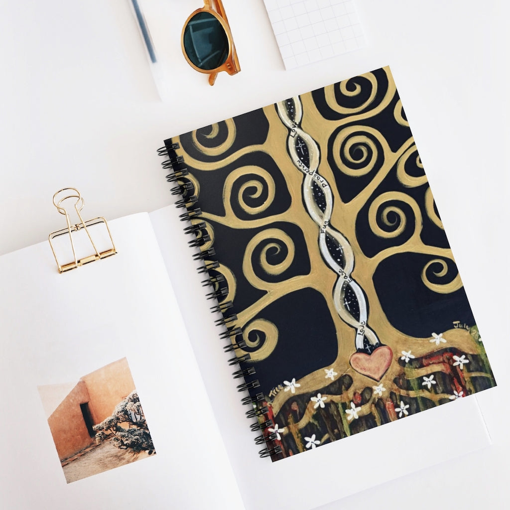Prosperity Tree - Spiral Notebook - Ruled Line