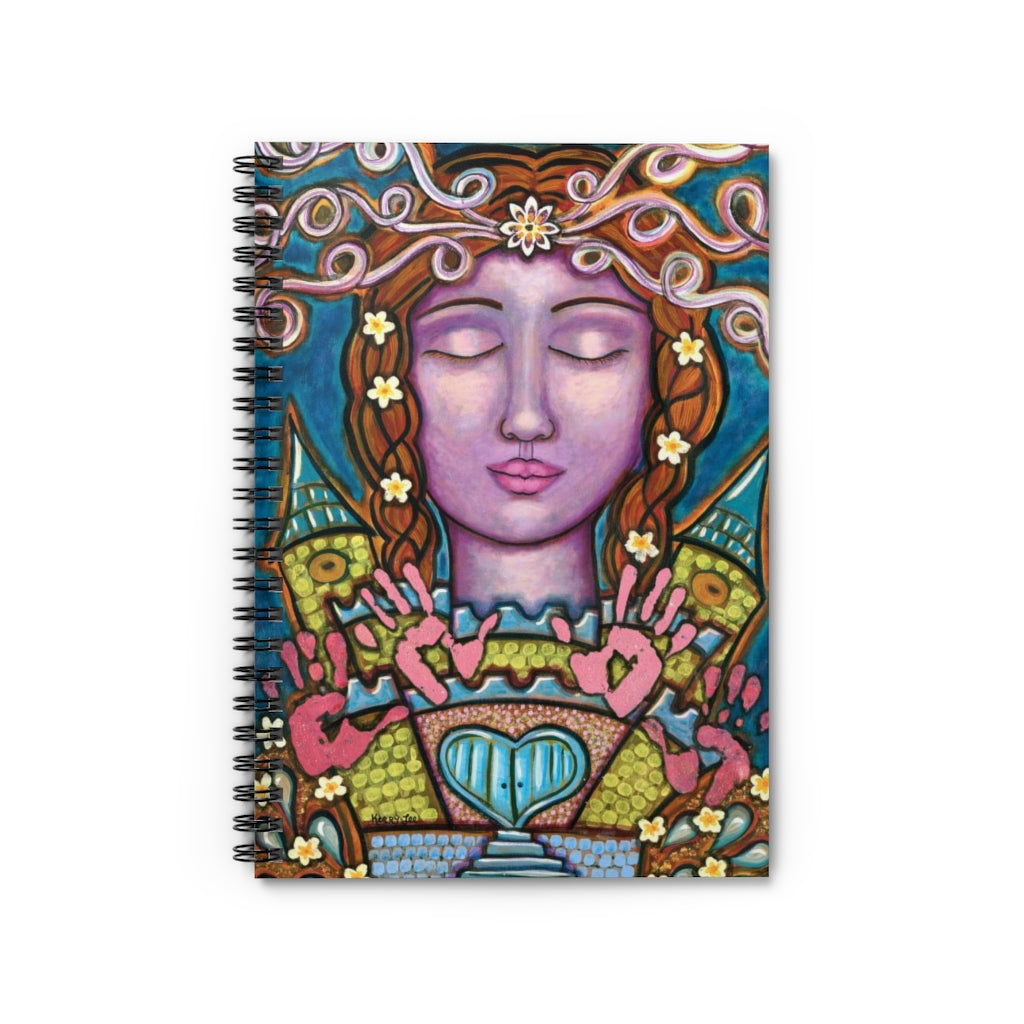 "Castles Compost and Fingerpaints" - Spiral Notebook - Ruled Line