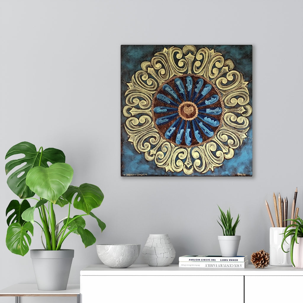 "I Love You Because Mandala" - Canvas Gallery Wraps