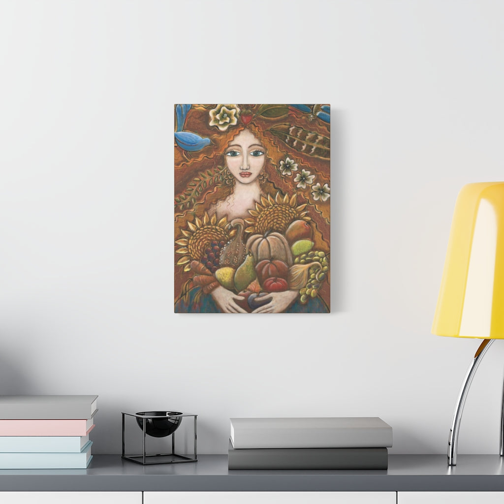 "She Harvests Abundance" Canvas Print (Australia)