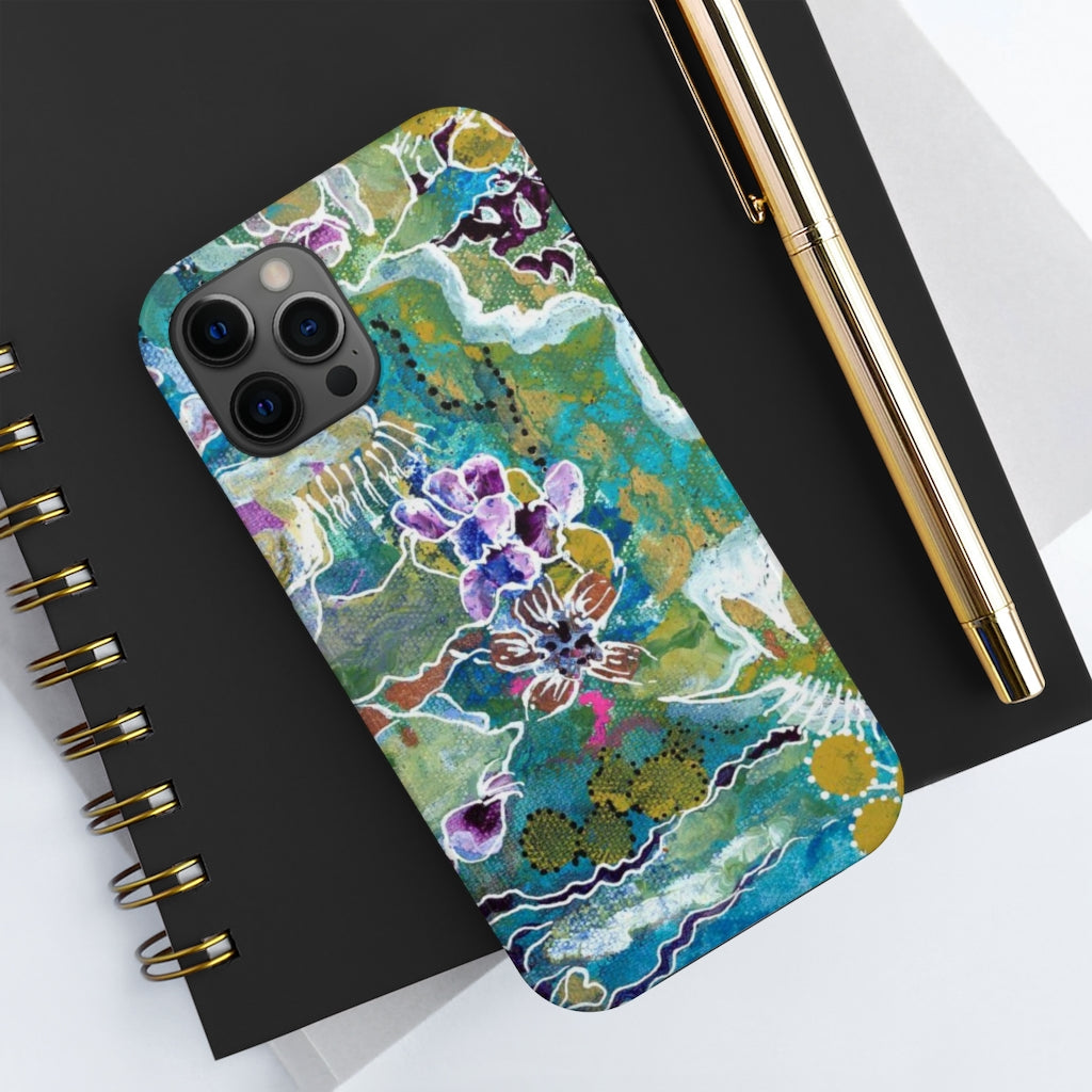 Meditation In Blues - Phone Cases, Case-Mate