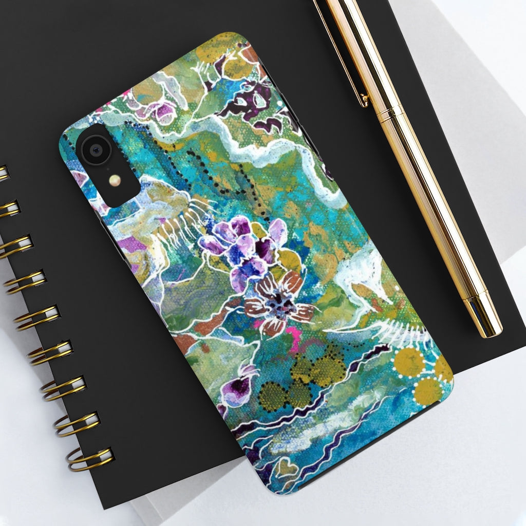 Meditation In Blues - Phone Cases, Case-Mate
