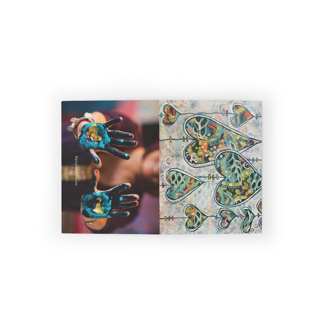 Botanical Hearts" Blank Greeting Cards
