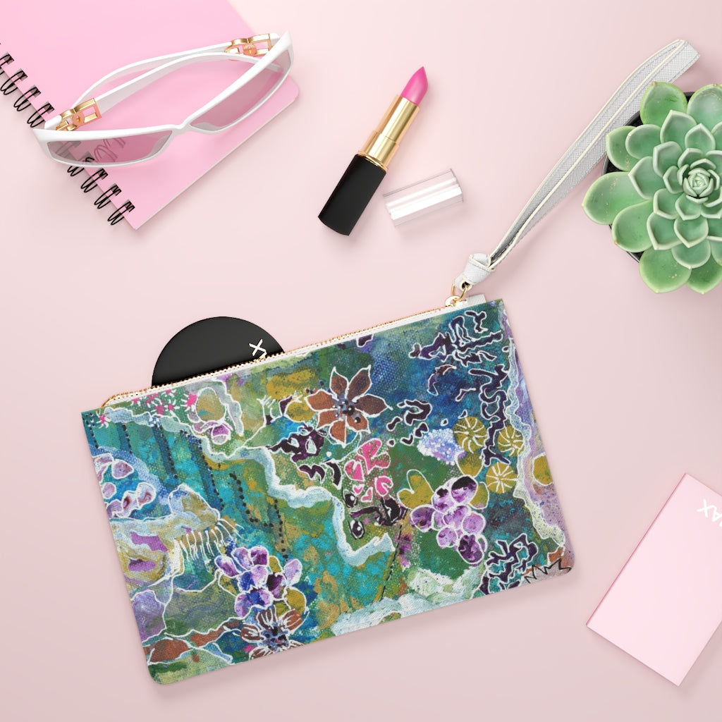 Meditation One Blues - 9 Inch Clutch Bag