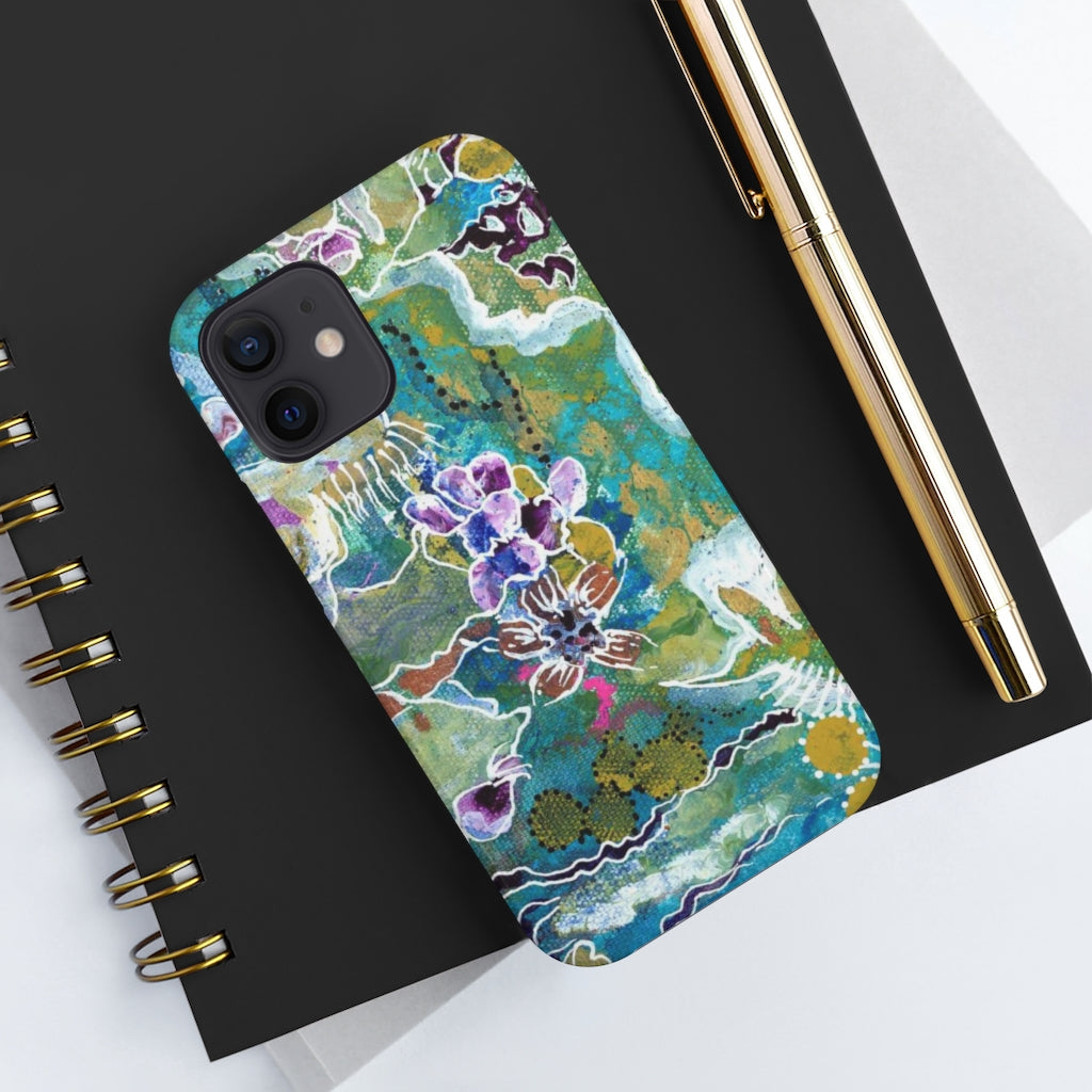 Meditation In Blues - Phone Cases, Case-Mate