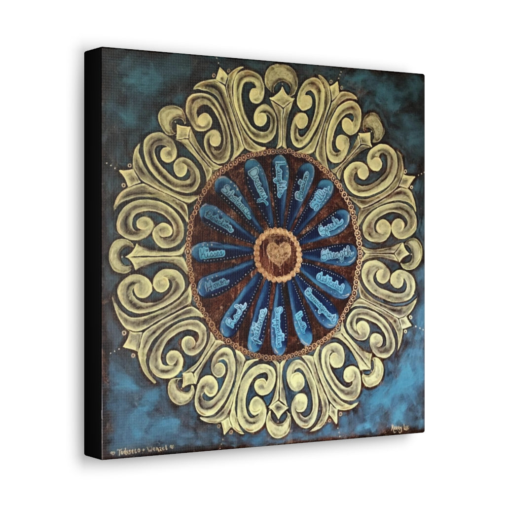 "I Love You Because" Canvas Print (Australia)