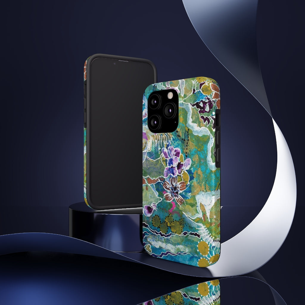 Meditation In Blues - Phone Cases, Case-Mate