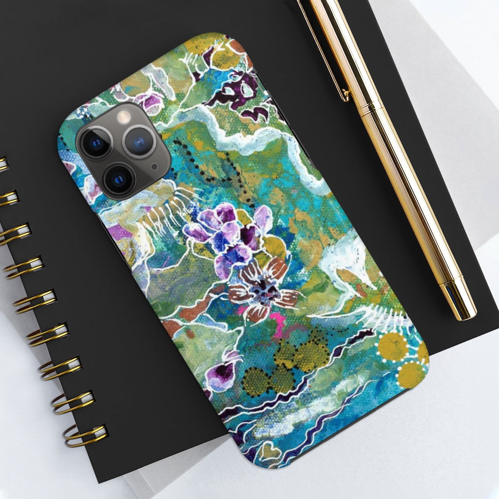 Meditation In Blues - Phone Cases, Case-Mate