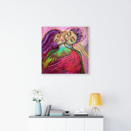 Love In The Golden Light - Original Painting 36x36" Acrylic on Canvas - SOLD