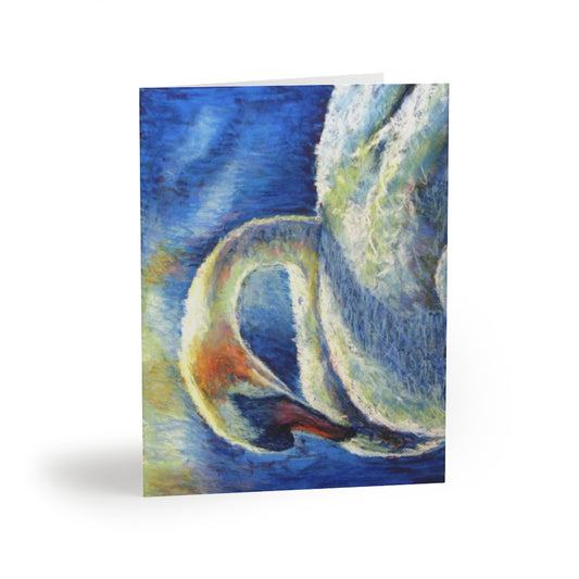 "Serenity Swan" Blank Greeting Cards