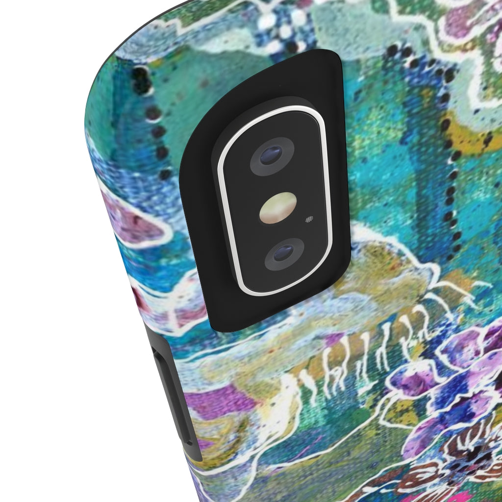Meditation In Blues - Phone Cases, Case-Mate
