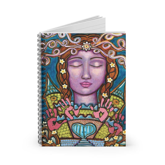 "Castles Compost and Fingerpaints" - Spiral Notebook - Ruled Line