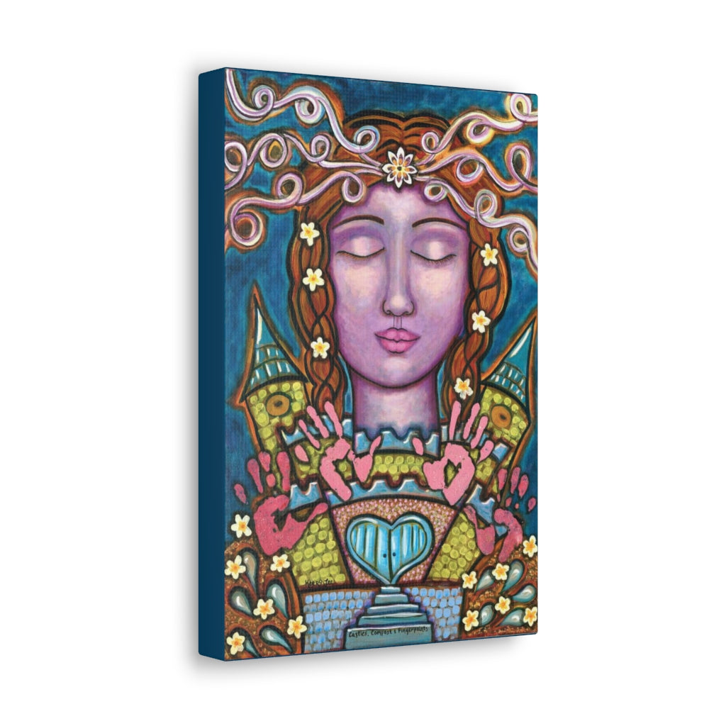 "Castles Compost and Fingerpaints" Canvas Print (Australia)