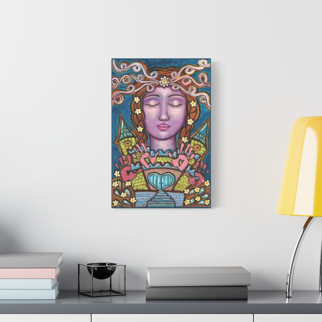 "Castles Compost and Fingerpaints" Canvas Print (Australia)