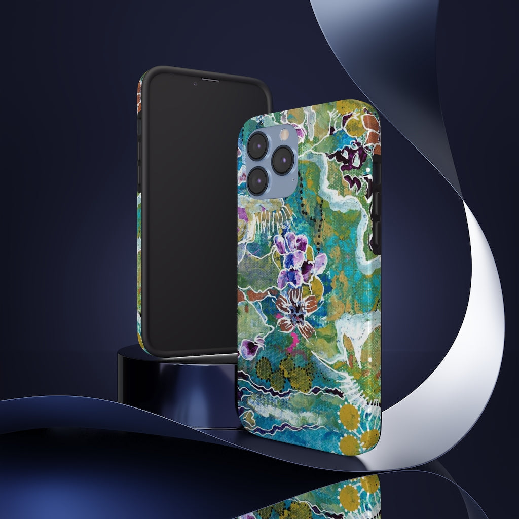 Meditation In Blues - Phone Cases, Case-Mate