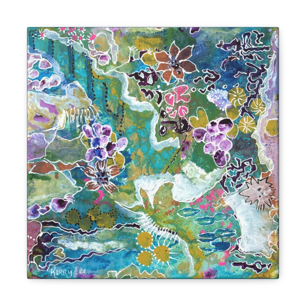 "Meditation One Blues" - Canvas Gallery Wraps