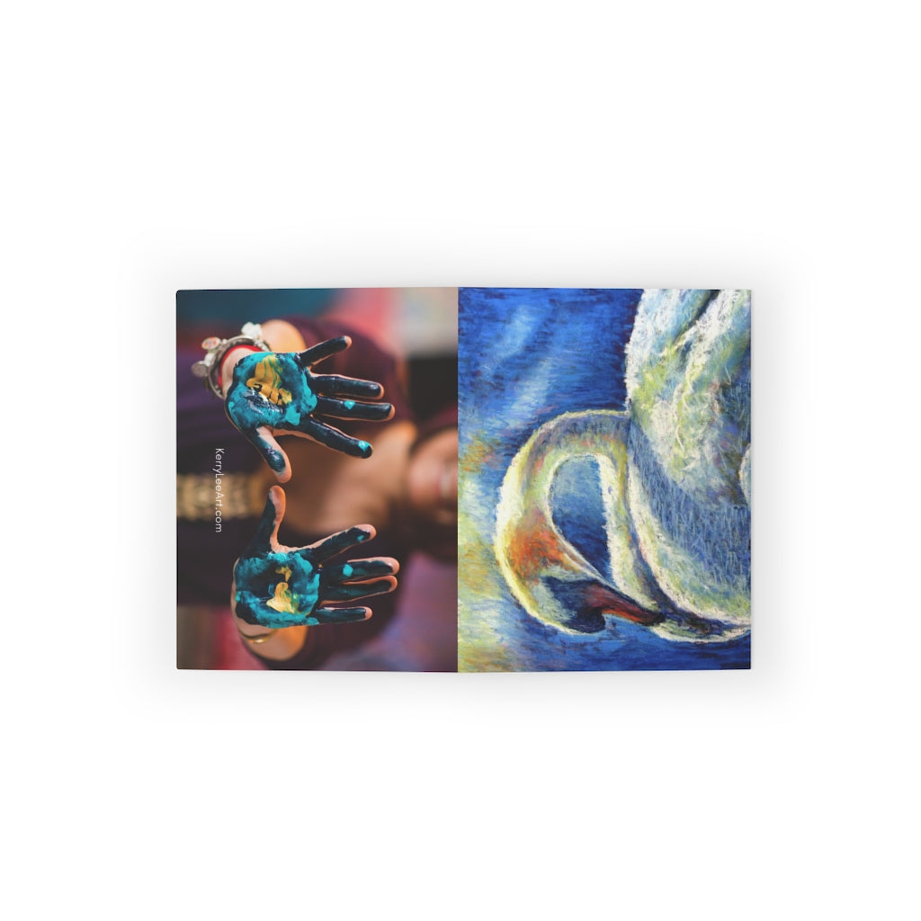 "Serenity Swan" Blank Greeting Cards