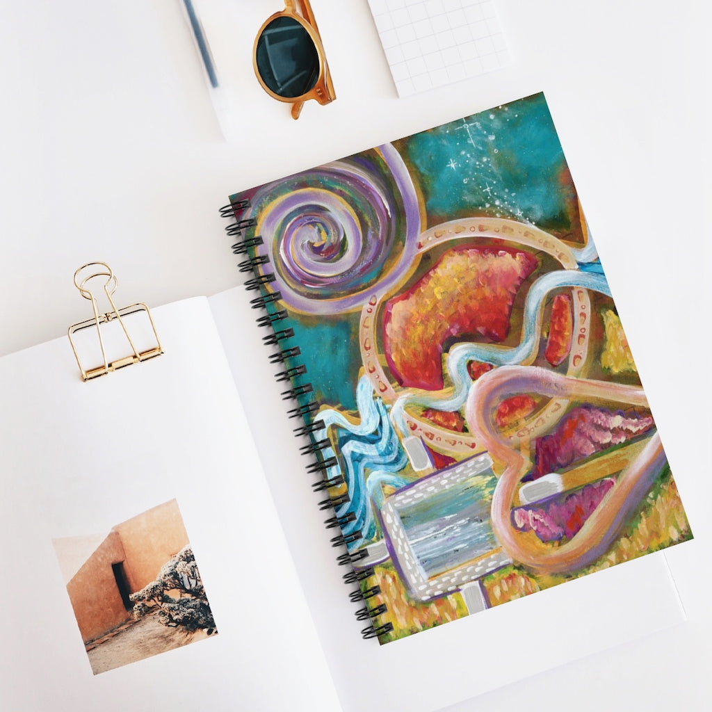 "Cosmos Vibes" - Spiral Notebook - Ruled Line