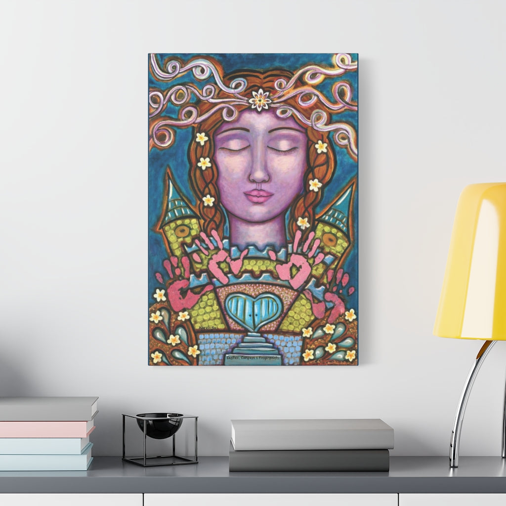 "Castles Compost and Fingerpaints" Canvas Print (Australia)