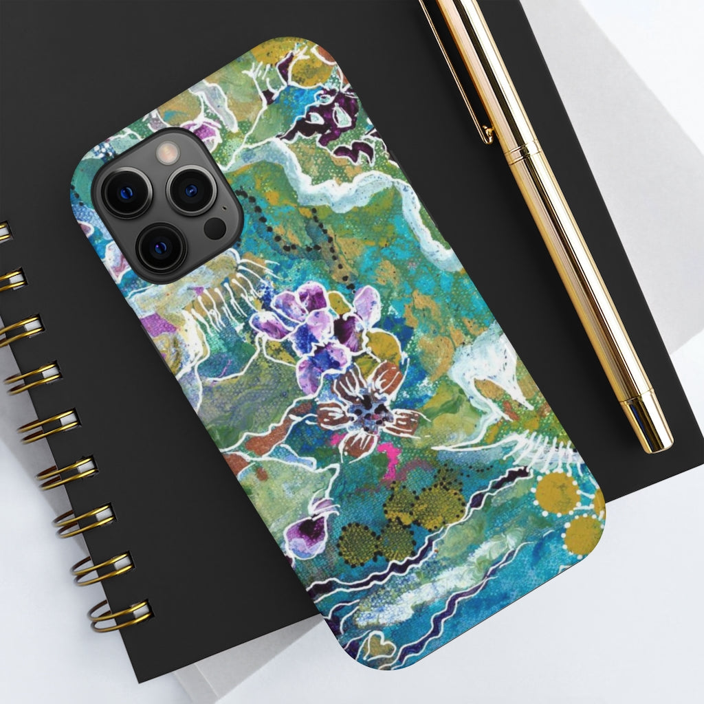 Meditation In Blues - Phone Cases, Case-Mate