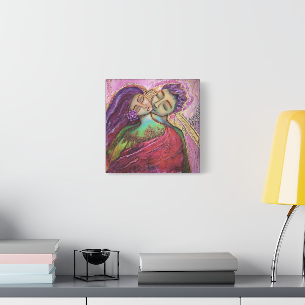 "Love in the Golden Light" Canvas Print 12x12 Inches (Australia)