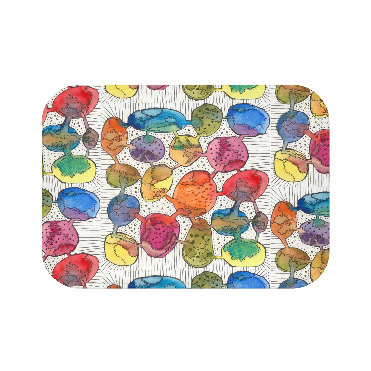 Bath Mat: Rainbow Bliss Bubbles