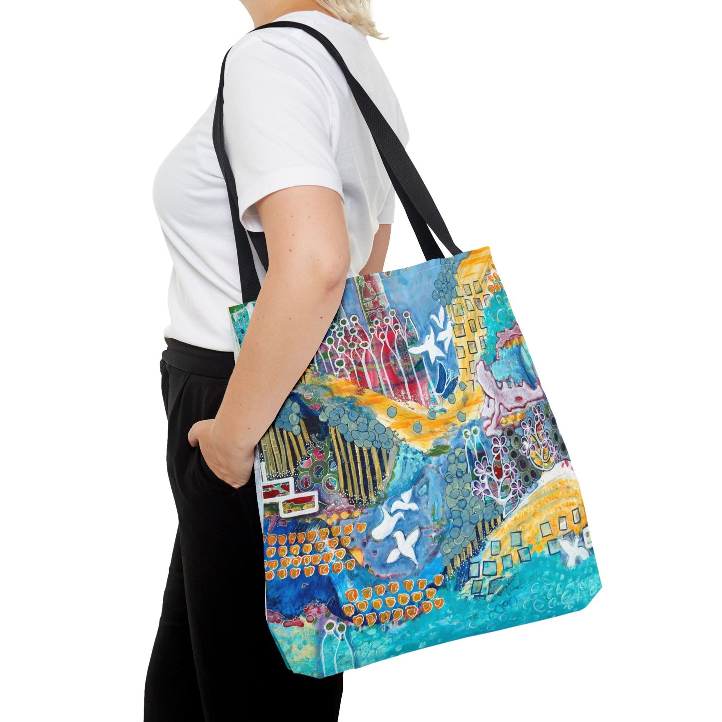 "Sun Sea Sky" Printed Tote Bag