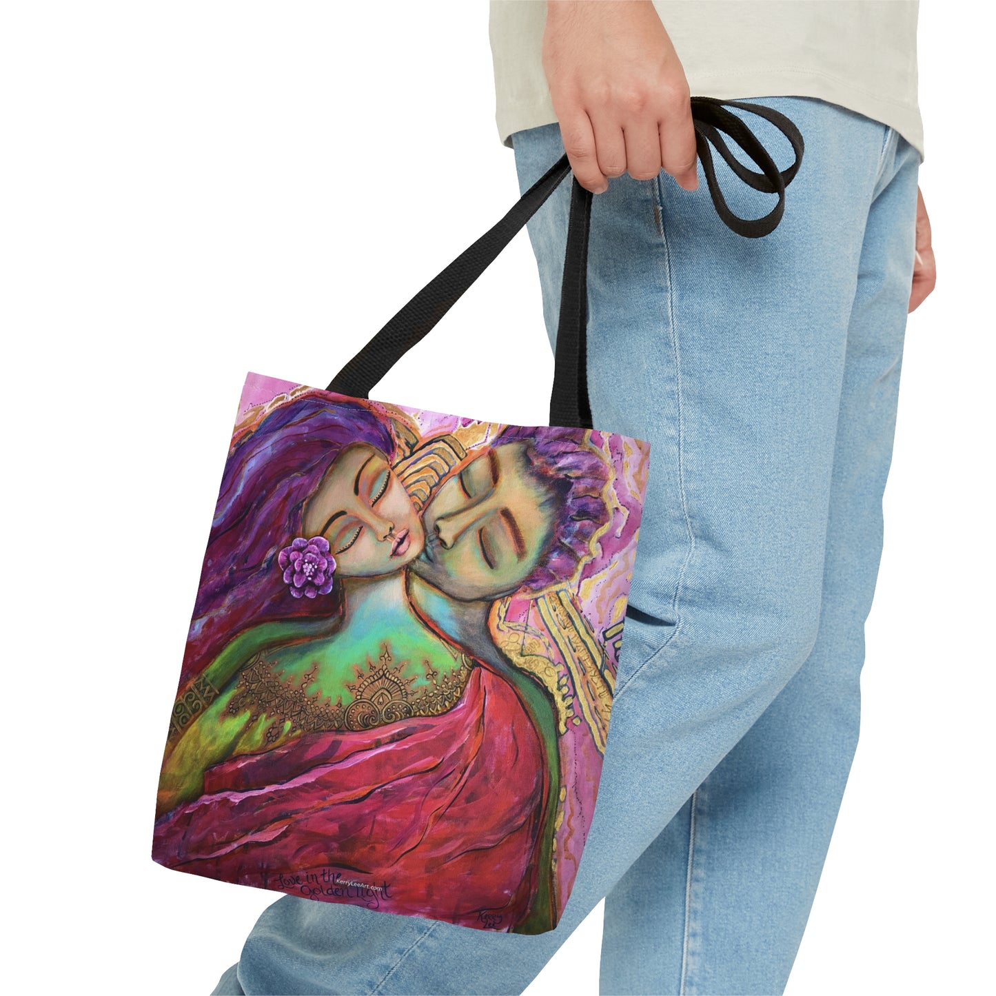 "Love in the Golden Light" Printed Tote Bag
