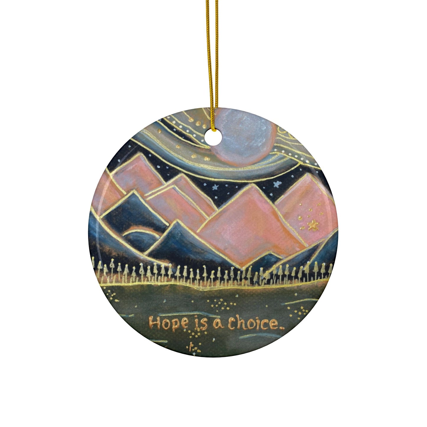 “Hope is a Choice” Ornament (1 piece, 3pcs, 5pcs or 10pcs)