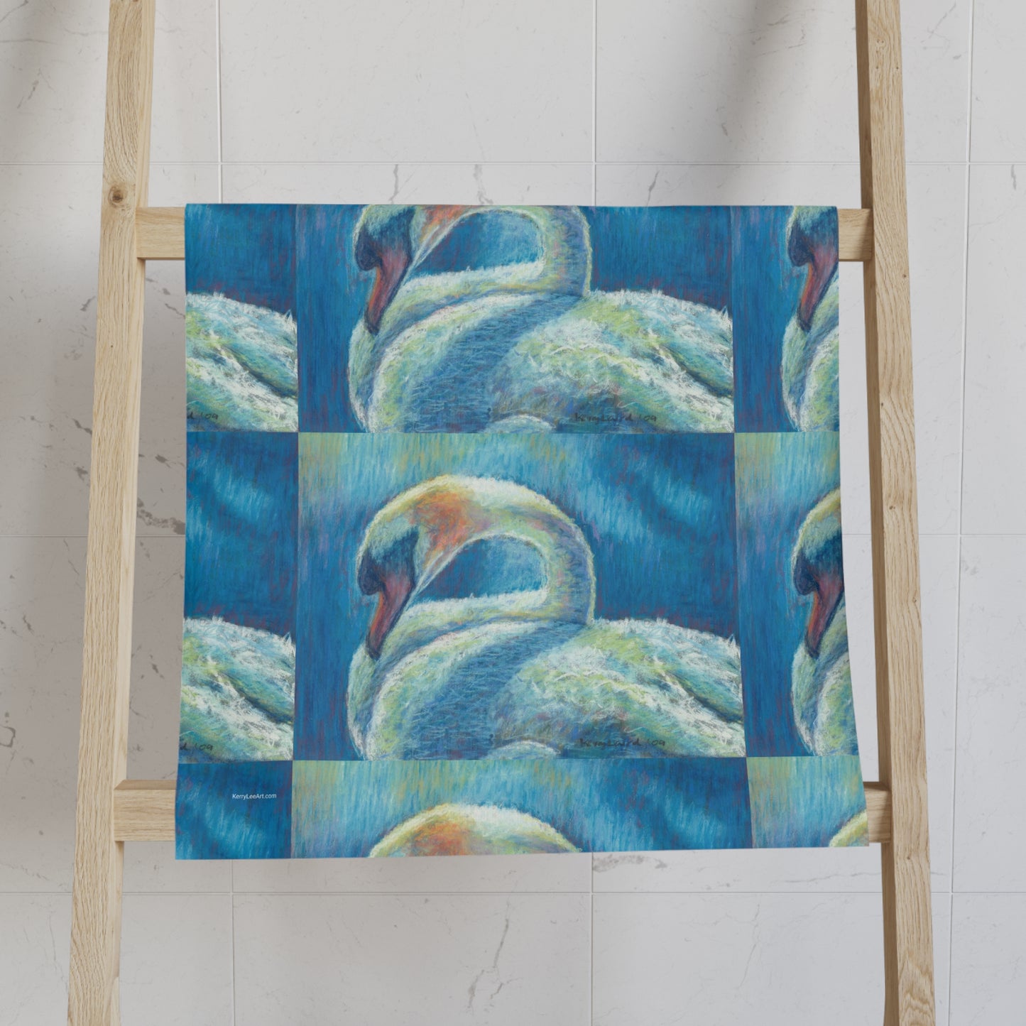 Serenity Swan Hand Towel / Tea Towel