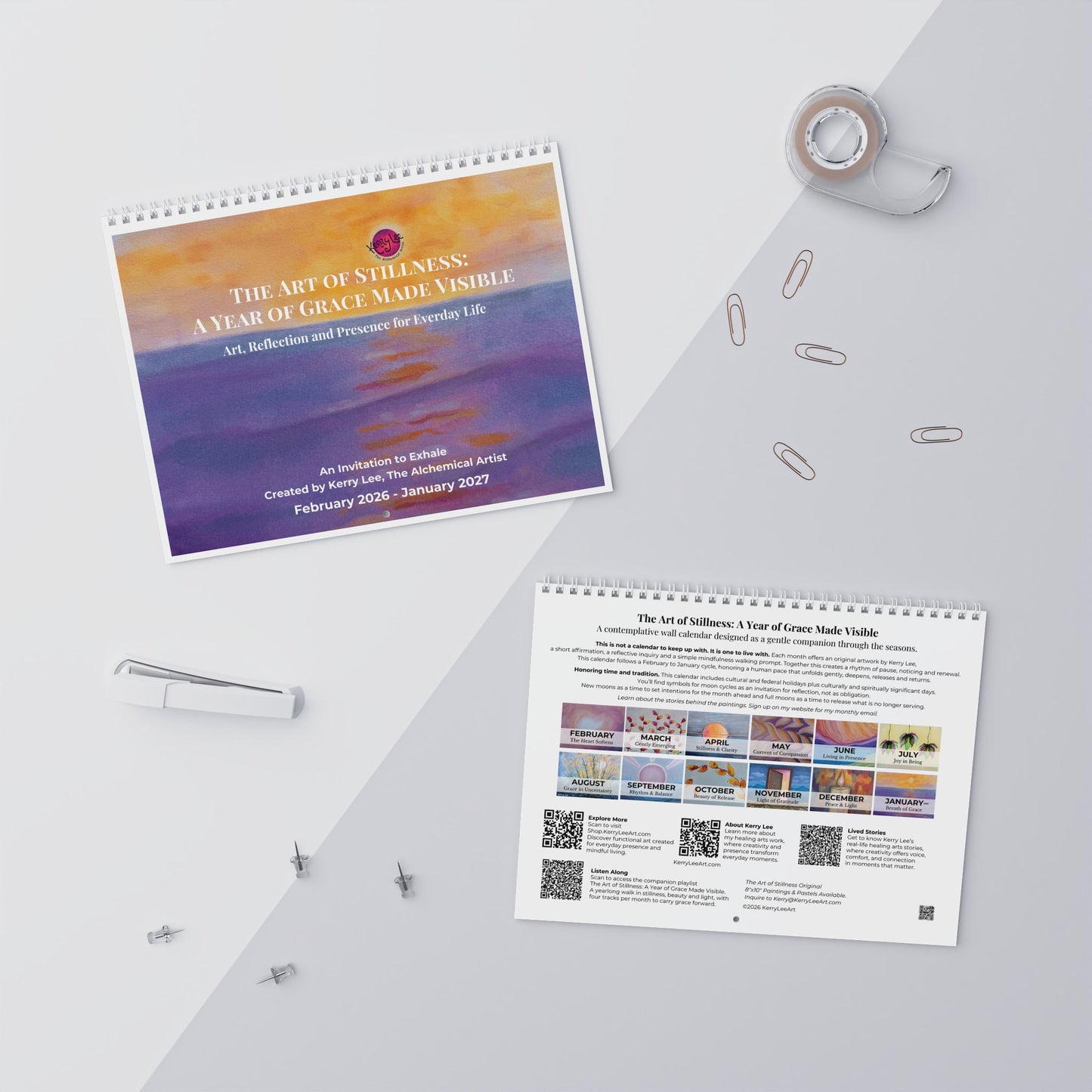 2026 Wall Calendar | The Art of Stillness: A Year of Grace Made Visible (Feb 2026. through Jan. 2027)