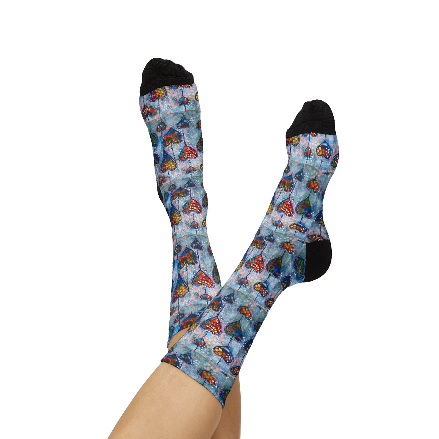 "Festival of Hearts" Unisex Socks