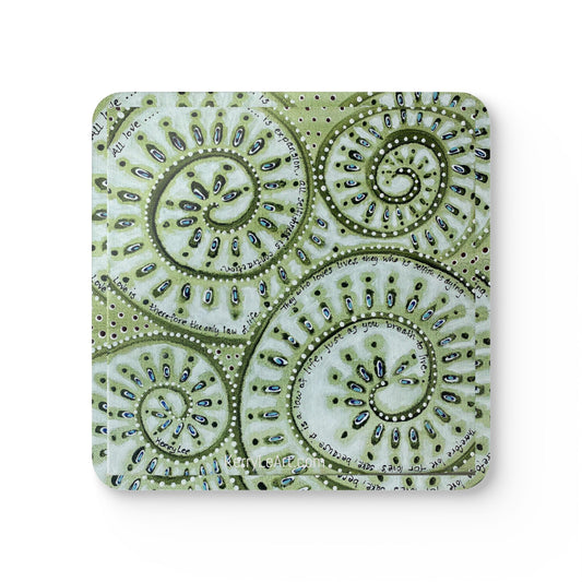 "Love For Love's Sake" - Corkwood Coaster Set