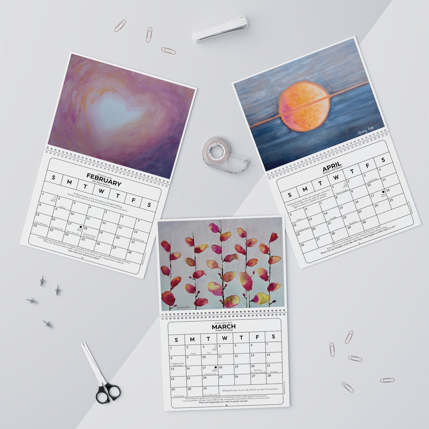 2026 Wall Calendar | The Art of Stillness: A Year of Grace Made Visible (Feb 2026. through Jan. 2027)