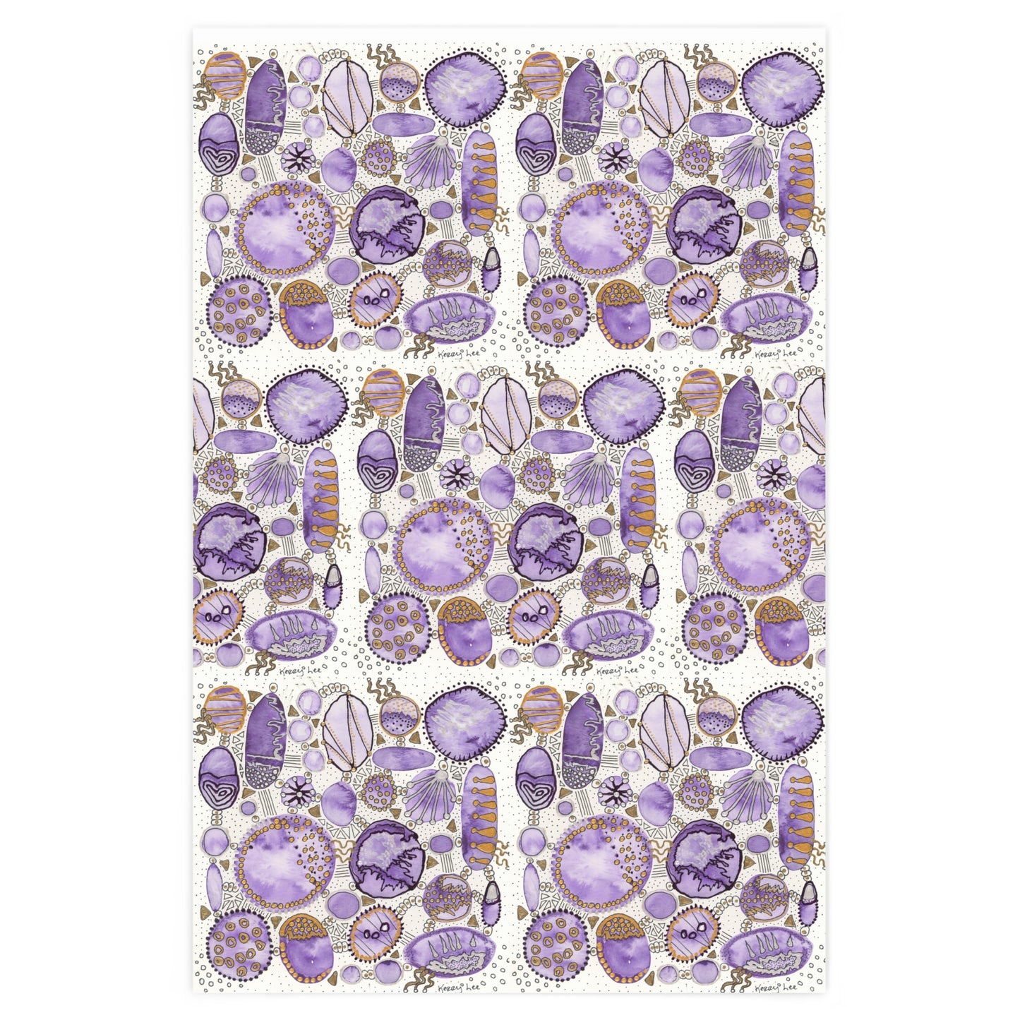 Wrapping Paper - "Purple Bliss Bubbles"