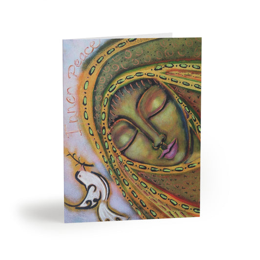 "Inner Peace" Goddess Blank Greeting Cards