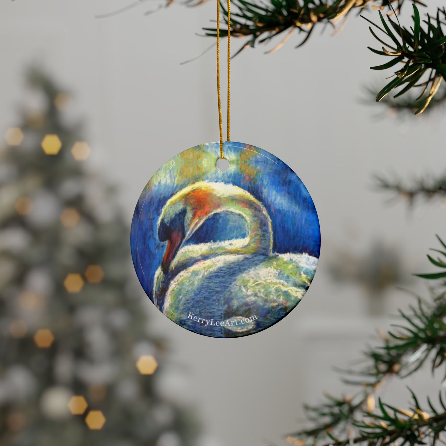 "Serenity Swan" Ornament (Quantities of 1, 3, 5, 10)