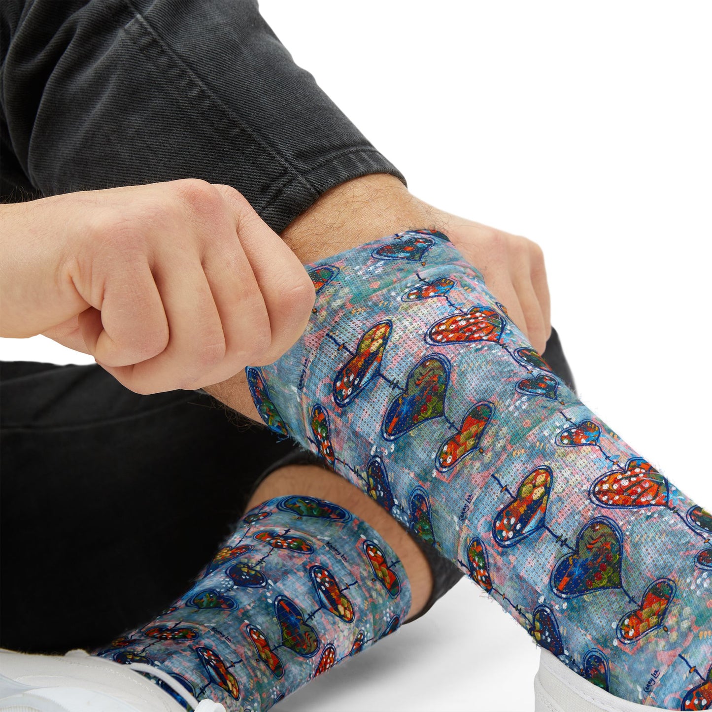 "Festival of Hearts" Unisex Socks