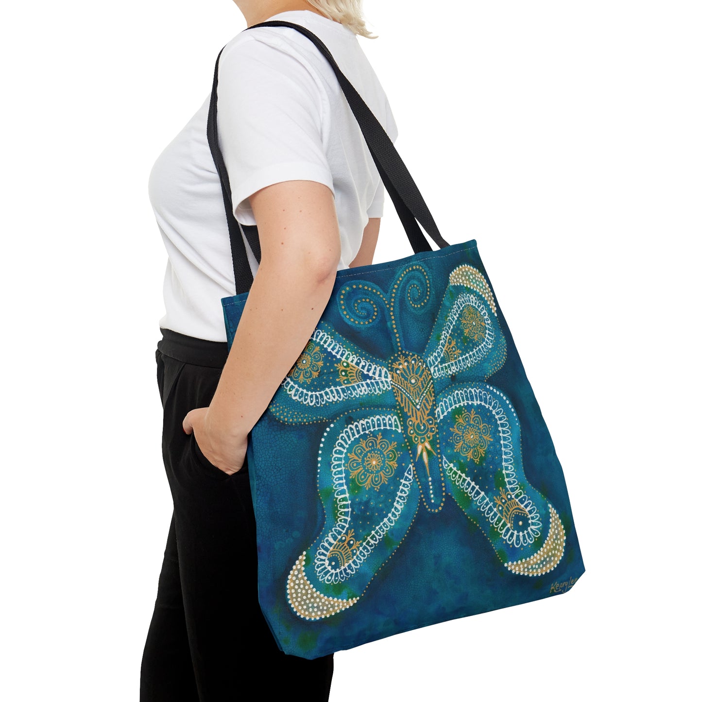 "Butterfly of Balance & Harmony" Printed Tote Bag