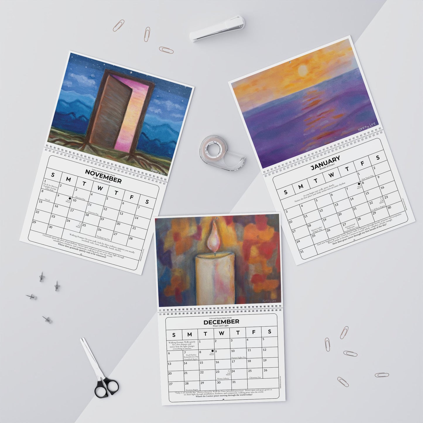 2026 Wall Calendar | The Art of Stillness: A Year of Grace Made Visible (Feb 2026. through Jan. 2027)