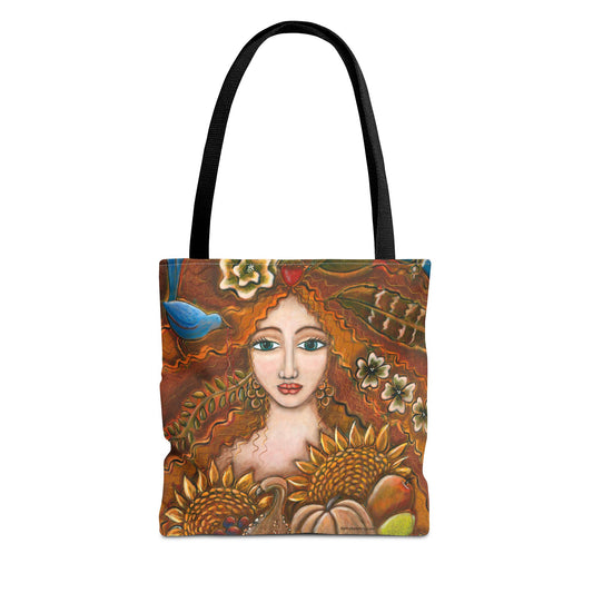 "She Harvests Abundance" Tote Bag