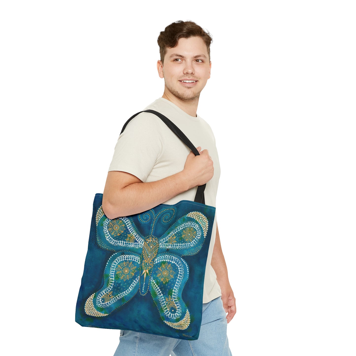 "Butterfly of Balance & Harmony" Printed Tote Bag