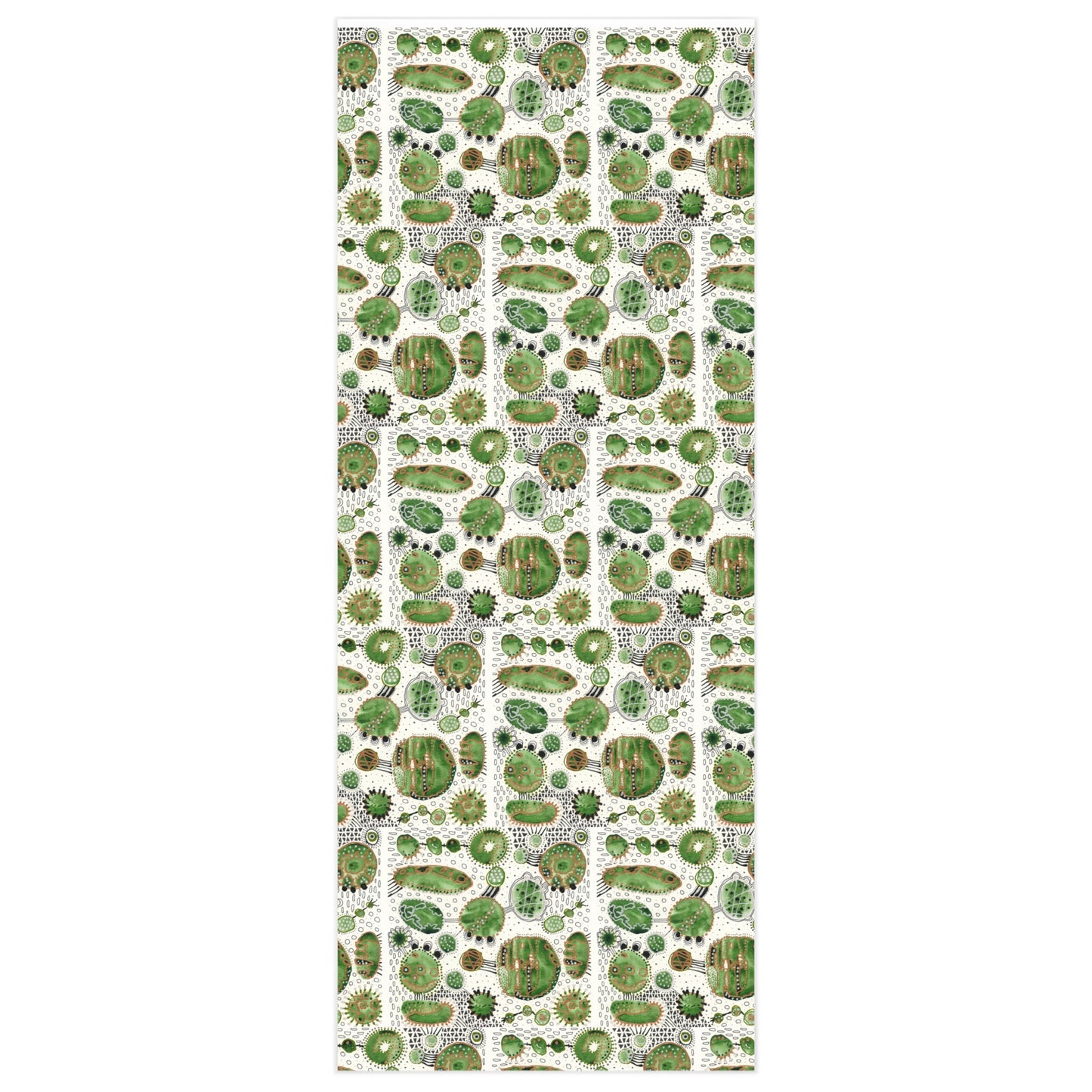 Wrapping Paper - "Green Bliss Bubbles"