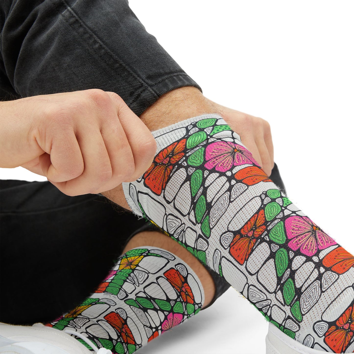 Zen Flowers ~ Summer,  Soft Unisex Socks