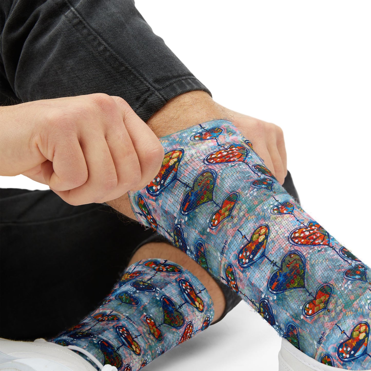 "Festival of Hearts" Unisex Socks