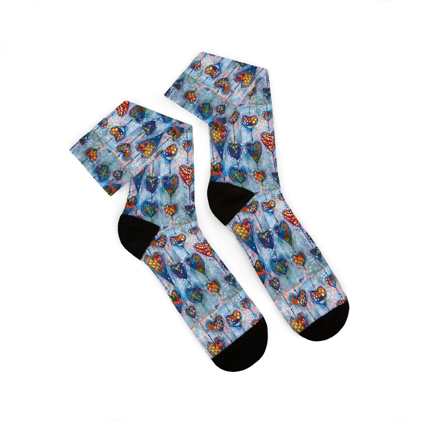 "Festival of Hearts" Unisex Socks