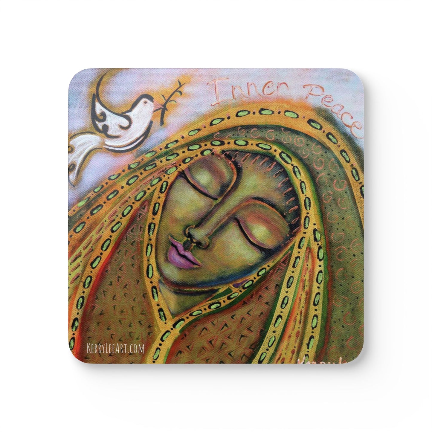"Inner Peace" - Corkwood Coaster Set