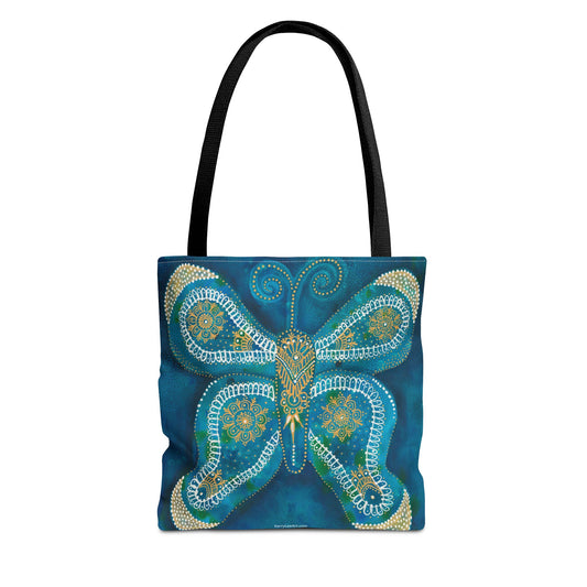 "Harbinger of Balance Butterfly" Printed Tote Bag