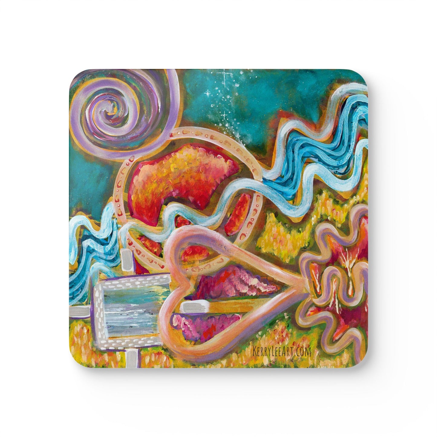 Cosmic Vibes - Corkwood Coaster Set