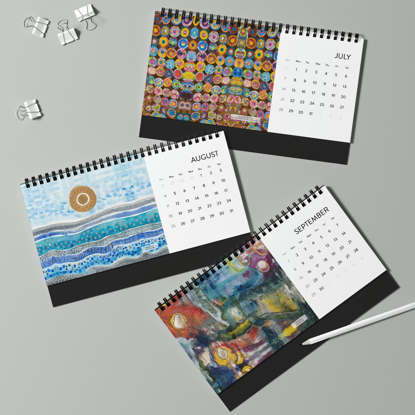 2024 Kerry Lee Art Desk Calendar